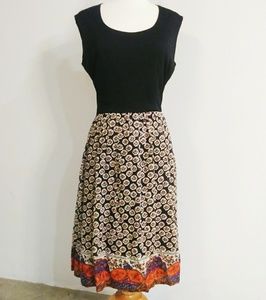 True vintage boho batik print dress